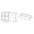 Комод 3D 2-дверний з 4 шухлядами6